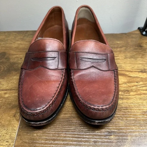 Allen Edmonds CavanaughMen's Leather Penny Loafers Size 11 Dress Shoes